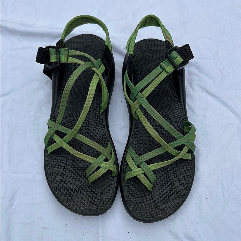 Chaco Women’s ZX/2 Dual Adjustable Strap Sandals in Green